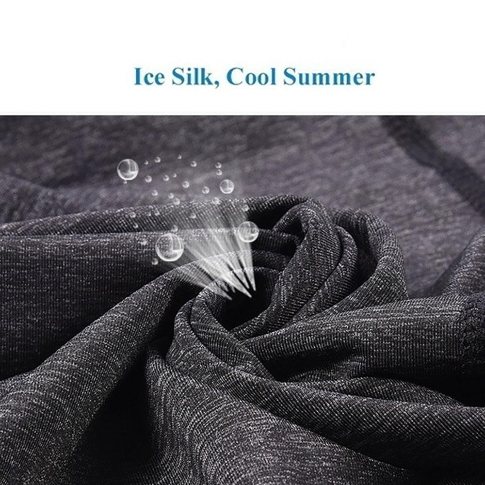 Ice Silk Neck Gaiter Cooling Bandana UV Protection Face Cover Scarf for Outdoor Skiing Hiking Cycling Face Mask Headband