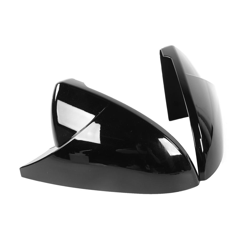 Пара Накладка на зеркало заднего вида Защита Корпус Стиль рога Подходит для MK7 MK7.5 GTD R 2013 2020Черный