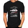 Stylish Black Graphic Tee - Men's Premium Casual T-Shirt with Unique Car Print, Round Neck, Summer Fashion, Machine Washable,