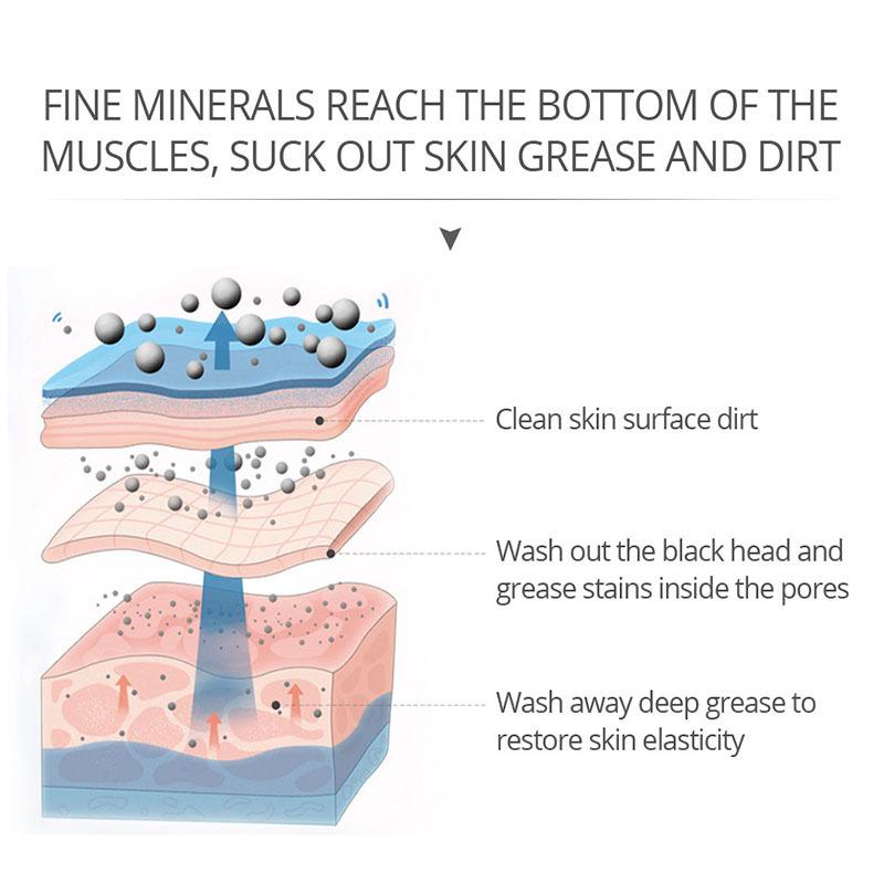 Маска для удаления черных точек – отшелушивающая маска для лица для глубокого очищения пор с бамбуковым углем, грязью и глиной