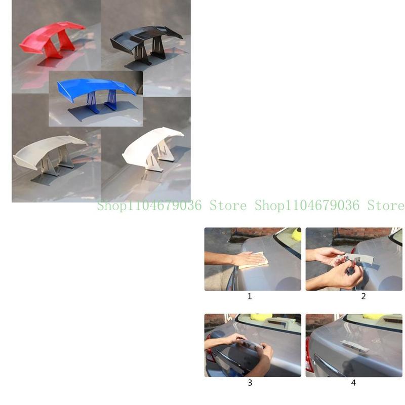 652F Car Tail Wing Decoration Carbon Fiber Tiny Mini Racing Rear Small Wing Spoiler
