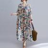 Весеннее искусство ретро большое свободное платье большого размера женская одежда повседневные платья