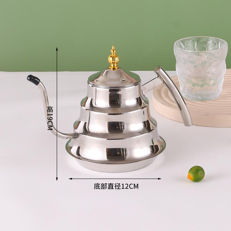 Нержавеющая сталь бамбуковый горшок для отеля, ресторана, отеля, плоский дно, чайник с фильтром, кофейник, холодный чайник