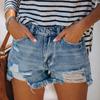 Yousheng Women's High Waisted Jean Shorts Casual Ripped Distressed Denim Shorts with Pockets Summer Hot Short Jeans for Daily Beach Club