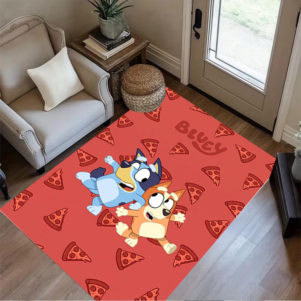 Bluey Adventures Area Rug Suitable for Dormitory Decorate room Game Room Bedrooms Antislip Carpet Decorate Offices Wedding Party Gift