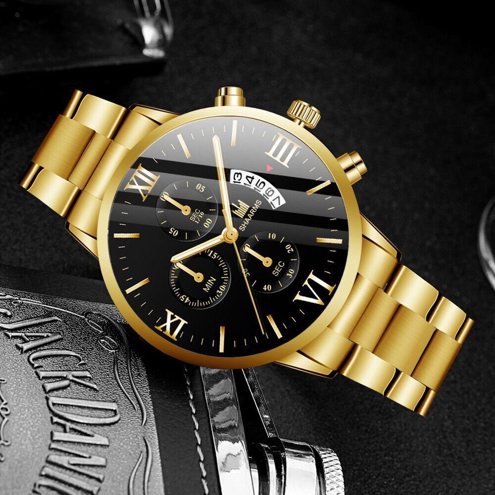 Men'S All-Steel Watch Luxury Waterproof Quartz Watch Charm Men'S Business Sports Watch