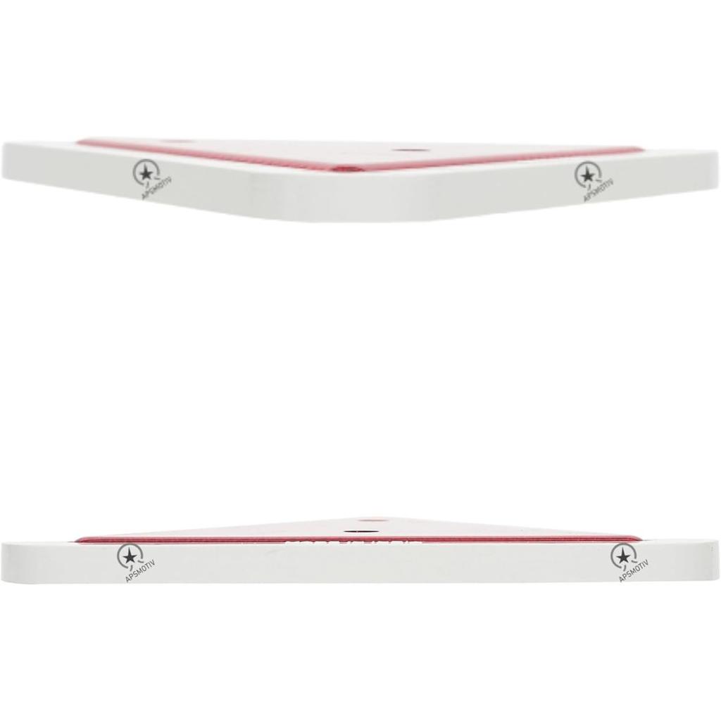 APSMOTIV Red Trailer Triangle Reflector Reflective for Gate Posts Rear Warning Suitable for Truck Trailer Tractor Truck Universal Applications 2Pcs