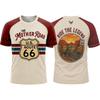 Route 66 Vintage Road Trip T Shirt Men Women Retro Cycling Graphic Tee Outdoor Adventure Travel Casual Summer Crew Neck Top