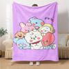 1Pc Cute Cupcake Friends Blanket For Couch Bed Plush Cozy Fuzzy Blanket Super Soft Warm Blankets For Fall And Winter 091815