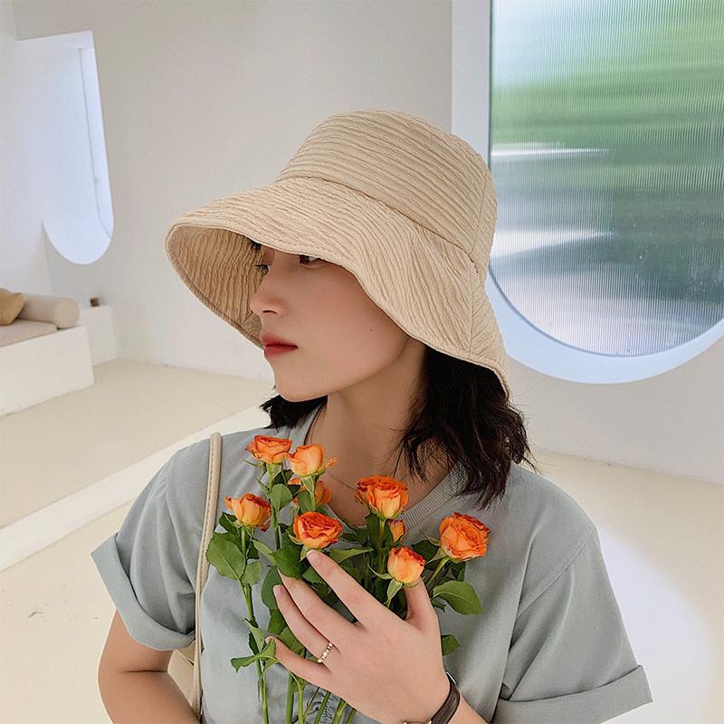 Трендовая бежевая шляпа рыбака для женщин в корейском стиле, повседневная, от солнца, дышащая, на все сезоны