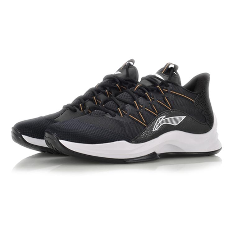 Li Ning Star Speed Конкурентная амортизация Отскок Низкие Баскетбольные кроссовки Унисекс Черный ABAQ009-3