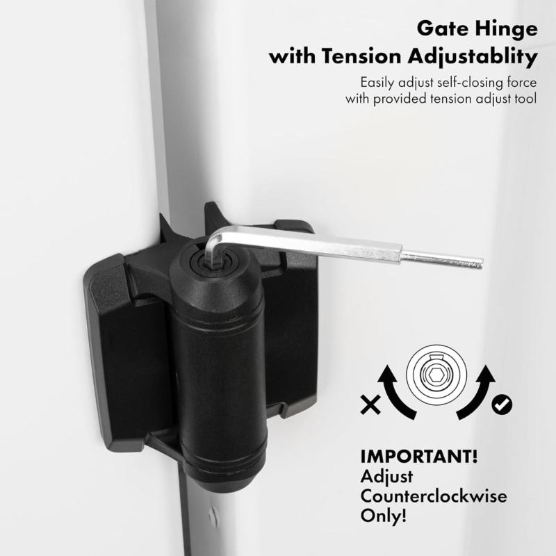 2 шт. Прочные петли для ворот Замена петли для ворот с автозакрыванием Фурнитура для ворот Уличная фурнитура Простота установки