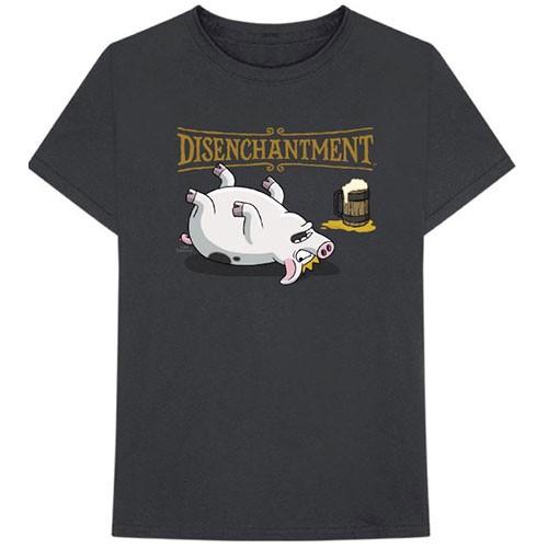 Men's Disenchantment Pig T-shirt Small Charcoal Grey