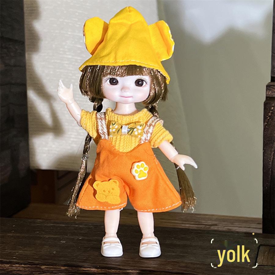 8-дюймовый комплект одежды и макияжа для куклы BJD Princess — идеальный подарок на день рождения для девочек