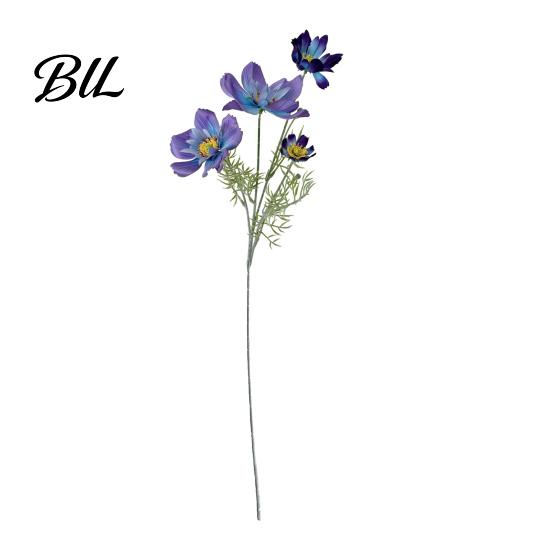Reusable Floral Accents for Party 33" Tall Artificial Cosmos Flowers Vases, Fake Silk Daisy Branches with Flower Stems Vase Realistic Flocked Bendable