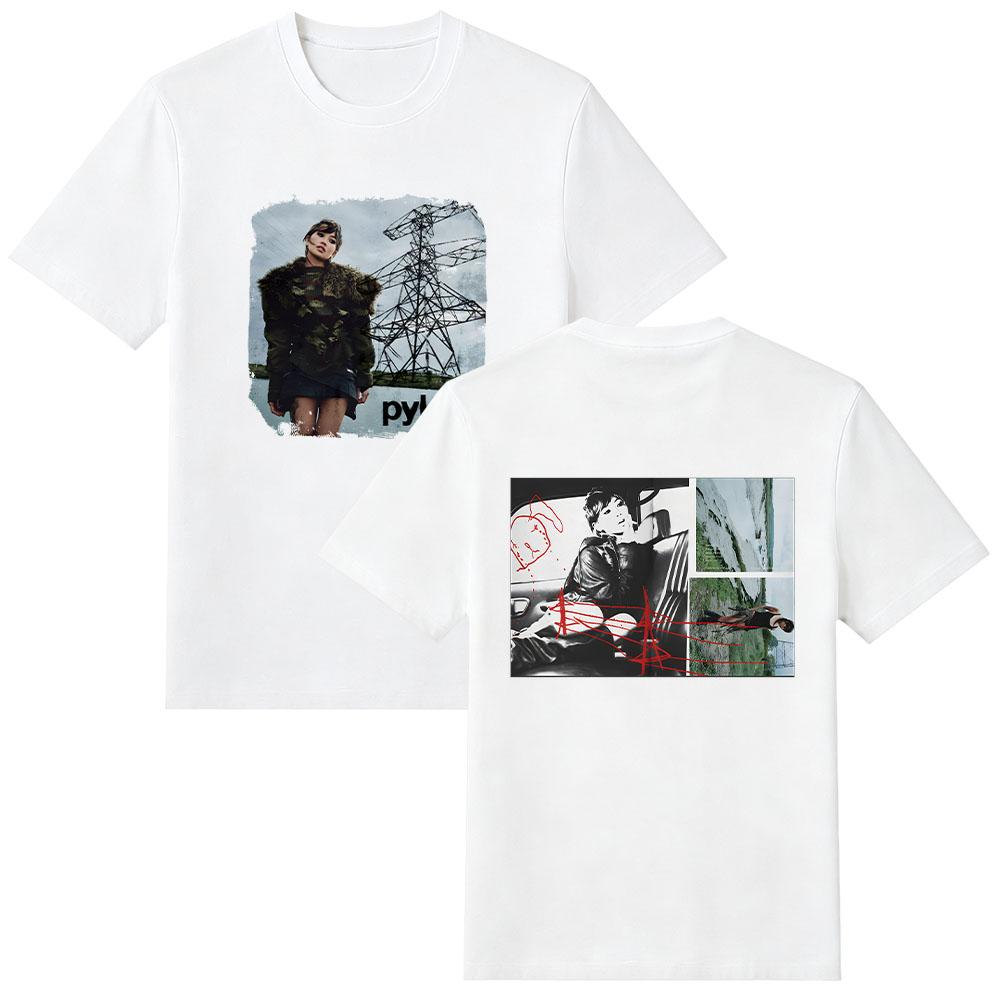 Summer High Quality Cotton Tee Beabadoobee Pylon The Album Cover Cartoon Print T Shirts Unisex Comfort O-neck Short Sleeve Tops