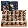 Acrylic Collectible Figurines 24 Days Advent Calendar 2026, Mini Highland Cow/Horse/Dog Figures Christmas Countdown Dolls Set Calendar, 2D Hanging