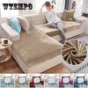 Elastic Velvet Sofa Seat Cushion Covers for Living Room Cushion Chaise Longue Luxury Corner L Shape Furniture Sofa Slipcovers