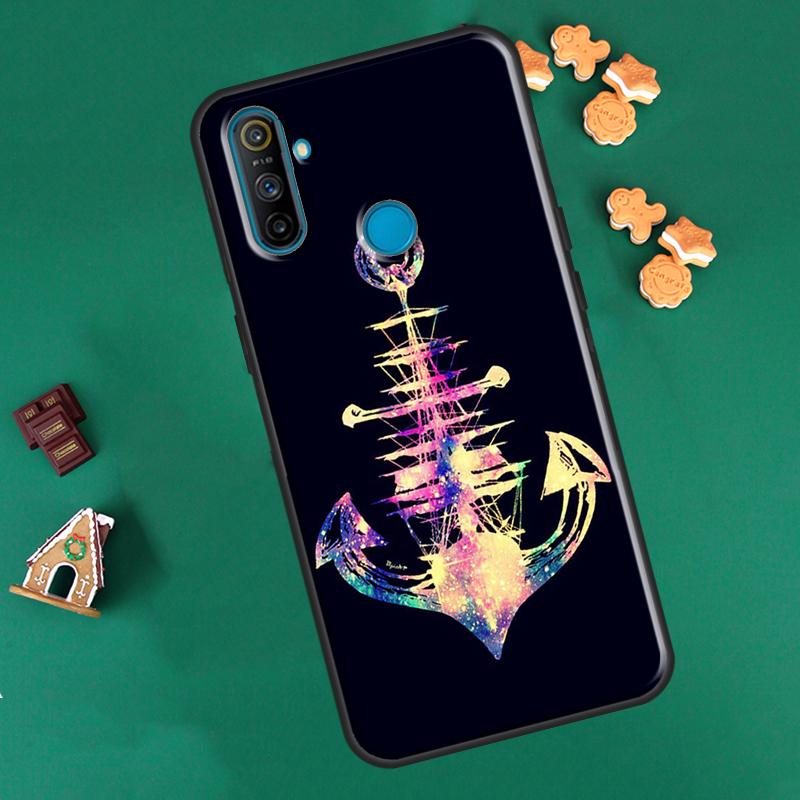 Морской якорь лодка морской чехол для OnePlus 10 Pro 9 Pro 8T 9R Nord2 чехол для Realme 8i 9i 8 Pro C21 GT Neo 2 Master