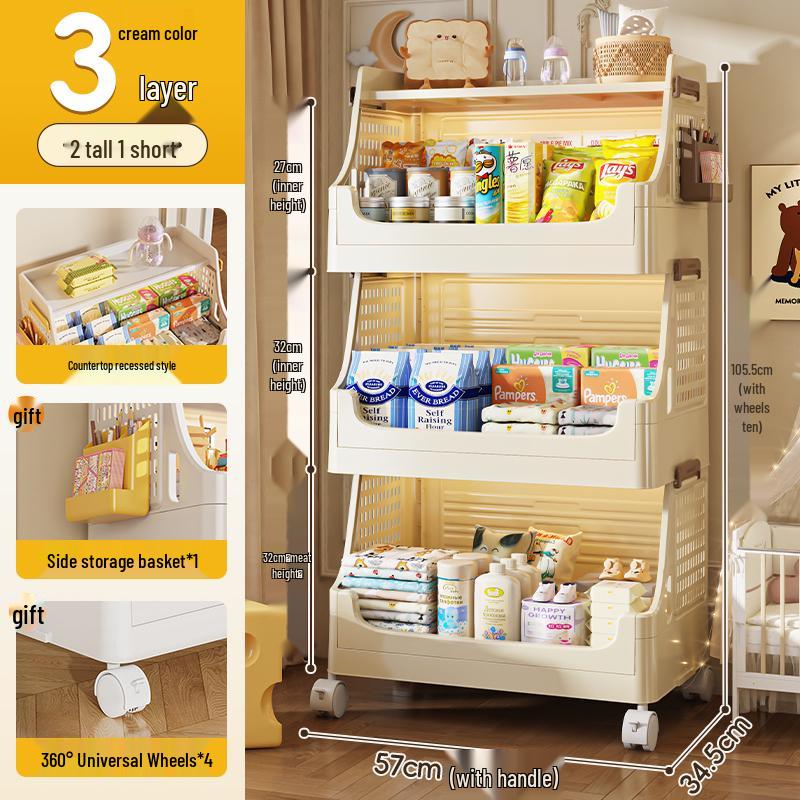 Складной шкаф для хранения для детей - Шкаф для одежды, Органайзер для одежды, Полка для игрушек и закусок