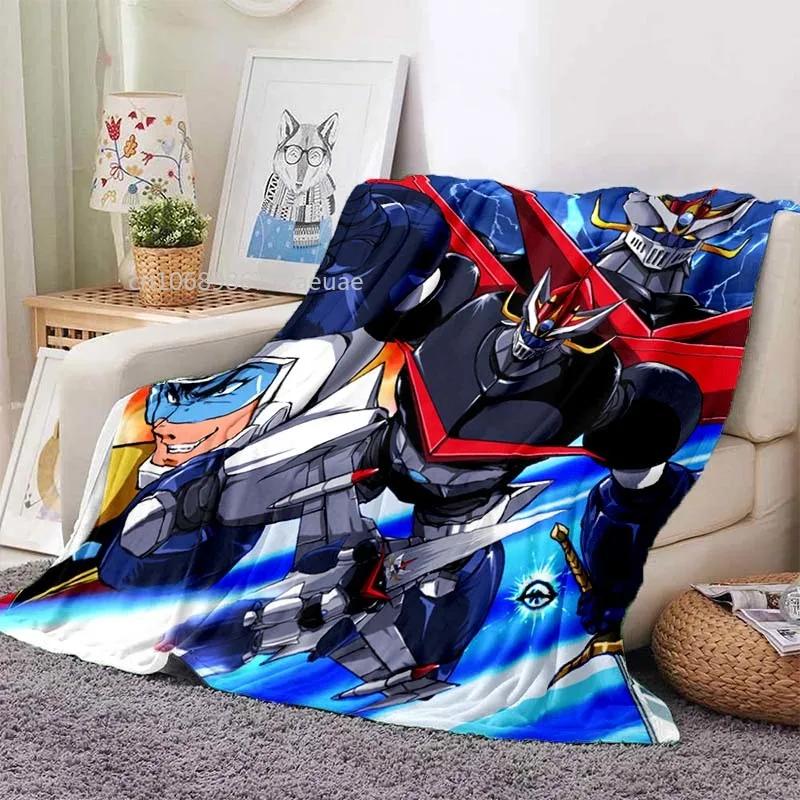 Mazinger z UFO Robot Grendizer фланелевое одеяло мультфильм аниме дети мягкий чехол легкий кровать диван стул одеяло