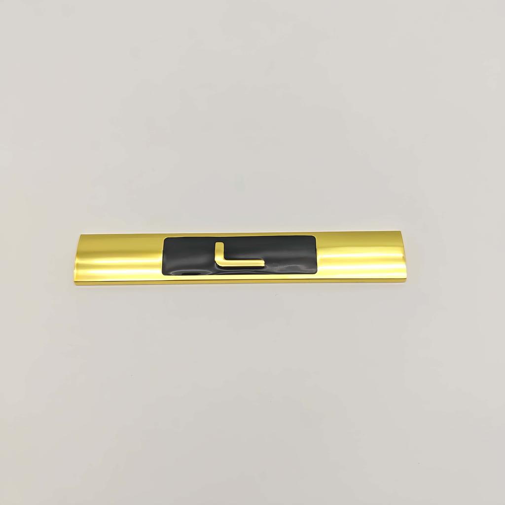 1PC 3D Metal L Badge Sticker Car Side Fender Emblem Decal High-Quality Automotive Styling Accessories