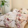 3pcs Pink Bedding Set Butterfly Printed Cozy Duvet Cover Set King Queen Twin Single Size Birthday Gift Adult Girl  Bedroom Decor