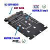Адаптер NFHK NVME to Combo NGFF SATA PCIe SSD для материнской платы SSD 750 p3600 p3700 Замена SFF-8639 U.2 M.2 M-Key