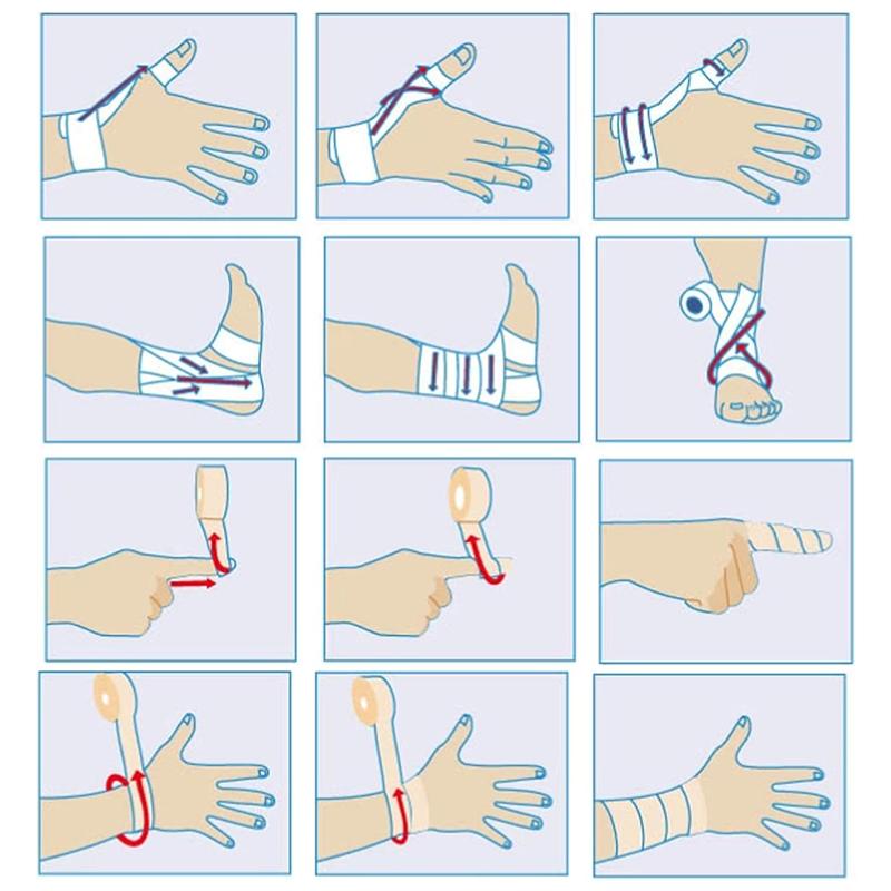 1/5/10/30/50 шт. Самоклеящийся бинт Гибкая эластичная спортивная лента для растяжений и отеков Бинт для защиты пальцев