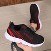 Summer New Women Sneakers Fashion Mesh Breathable Non Slip Casual Lace Up Sneakers Women'S Outdoor Trendy Tennis Flat Shoes
