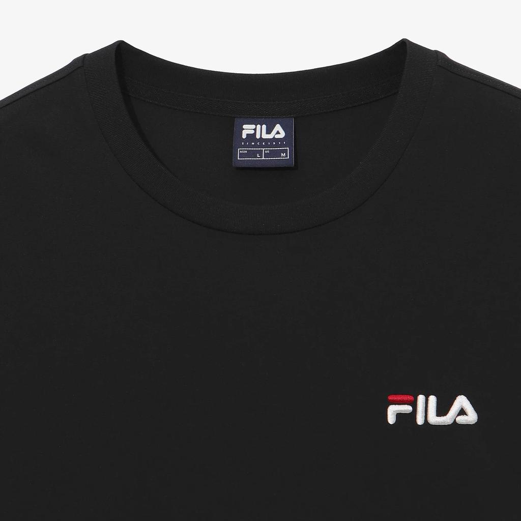 Fila Футболка с круглым вырезом и коротким рукавом с принтом-буквой, унисекс, топ FS262RS01X041001