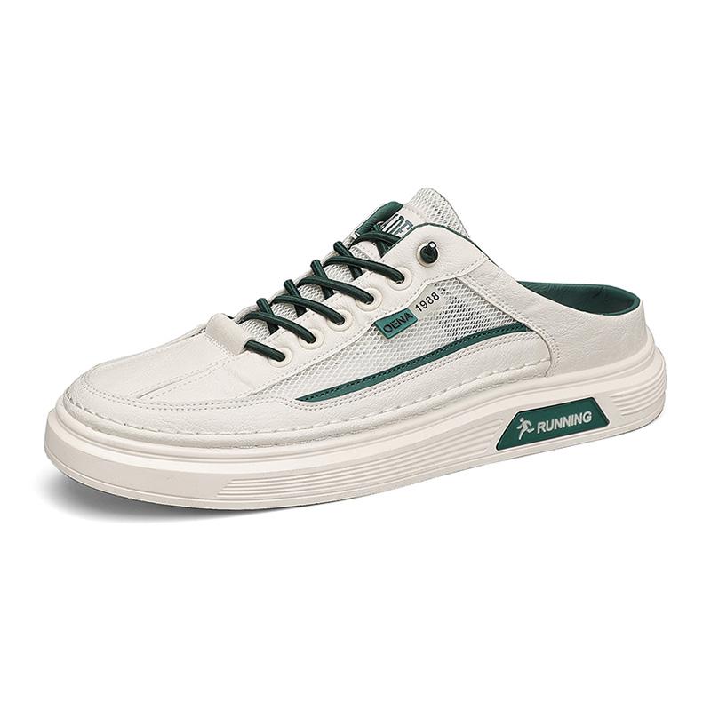 Men's Summer Slippers Luxury Casual Barefoot Shoes For Men Trend 2024 Comfortable Mesh Walking Outdoor Fashion Slippers Chinelos