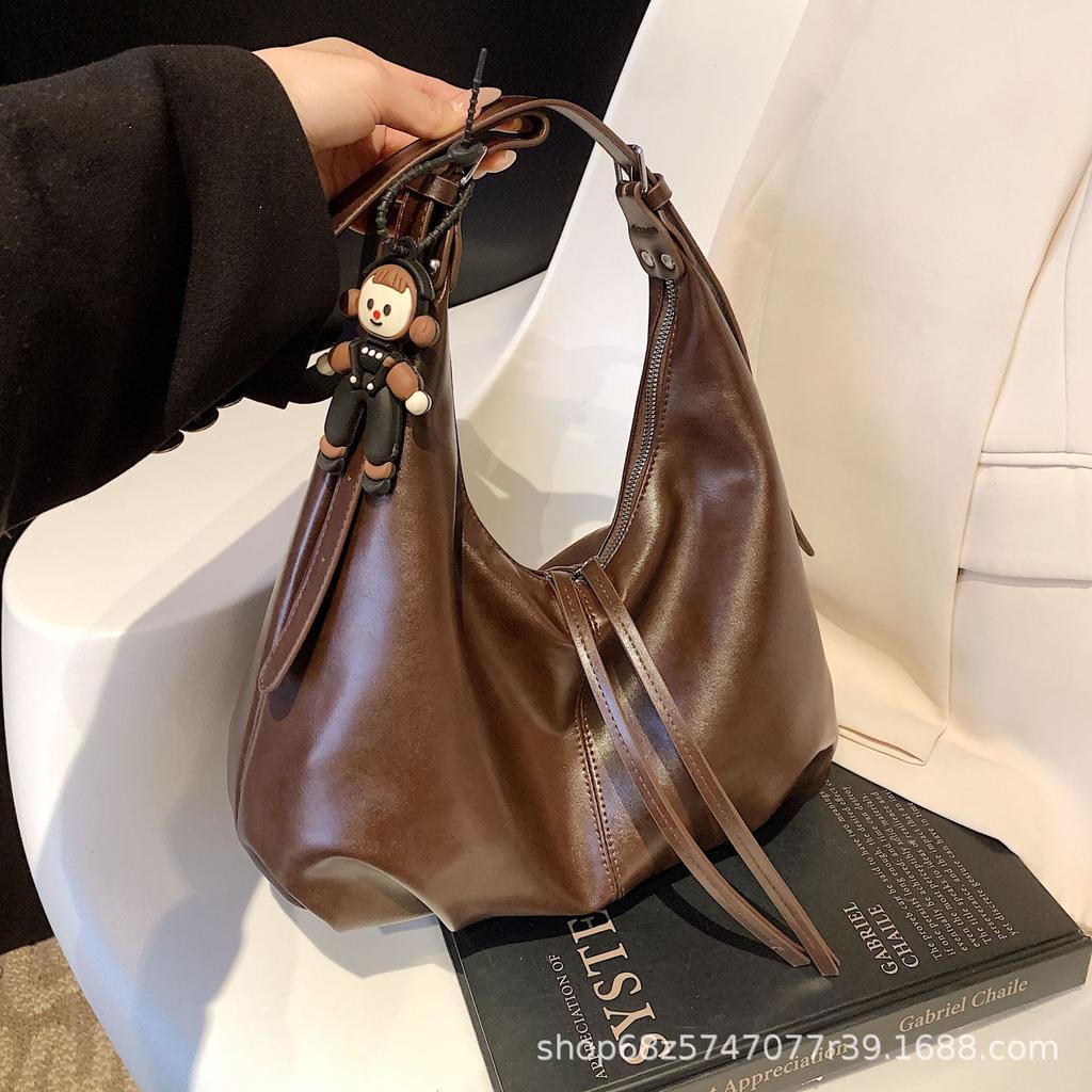 Commuter Winter Bag Tote Shoulder Work Armpit Korean Version Trendy New Bag 2025 Large Capacity Ins Versatile