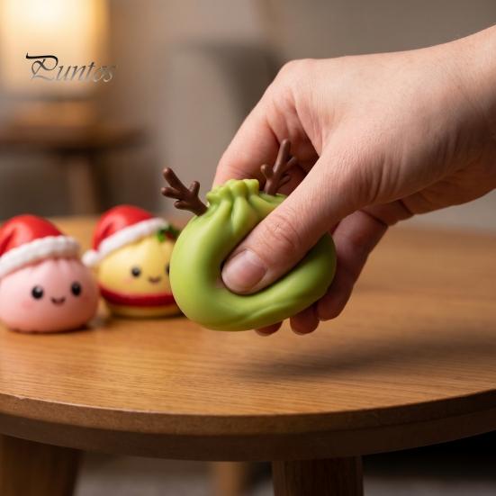 Сенсорные игрушки для концентрации, Рождественская сжимаемая игрушка, Адвент-календарь, Коробка с обратным отсчетом на 24 дня с мини-пищалками, Подарки для вечеринки, Игрушки-антистресс,
