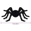 VidaXL Décoration Araignée Halloween 6 pcs Noir 75 cm, Déco Halloween, agencement effrayant pour le salon 42020053