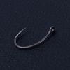 50pcs/pack 8011 Coating High Carbon Fishing Hooks Barbed Hooks Stainless Steel Carp Fishing