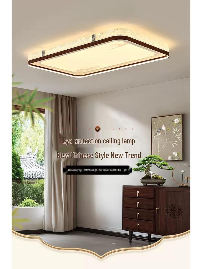 Роскошный современный китайский потолочный светильник - стиль середины века, высококлассное атмосферное освещение 2025