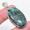 Натуральная тибетская бирюза 925 стерлинговое серебро ювелирная подвеска 2,13" l8n65