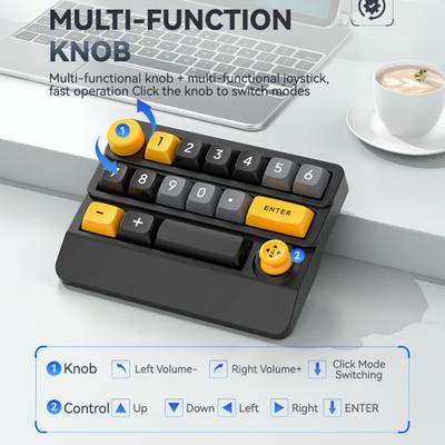 Мини-беспроводная клавиатура с 3 режимами, RGB-подсветкой, программируемыми макросами 15 клавиш, с возможностью горячей замены, для самостоятельной сборки, игровая механическая клавиатура для одной руки, аксессуары для ПК