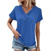 Summer Tops For Women Color For Women V-Neck Short Sleeve Comfy Womens Tops Oversized Tshirts