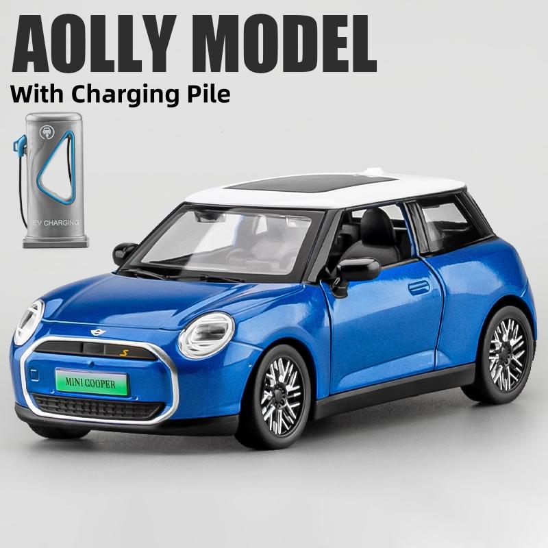 1:28 BMW Mini Cooper Electric 2024 Alloy Model Car Toy Diecasts Metal Casting Sound and Light Car Toys For Children Vehicle