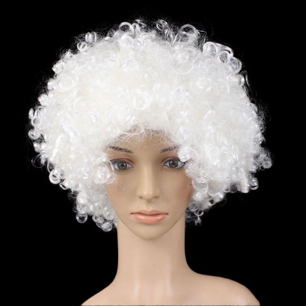 Football Fans Wigs Clown Props Afro Curly Wigs Costume Party Funny Wig Synthetic Wigs Cosplay Hairs