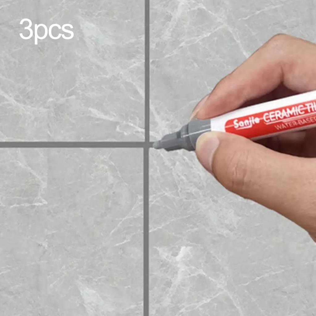 3 шт.-Водонепроницаемый маркер Ручка для ремонта швов стен Плитка Затирка Маркеры Ручки Пол Ванная комната Дезактивация Кисть Инструменты