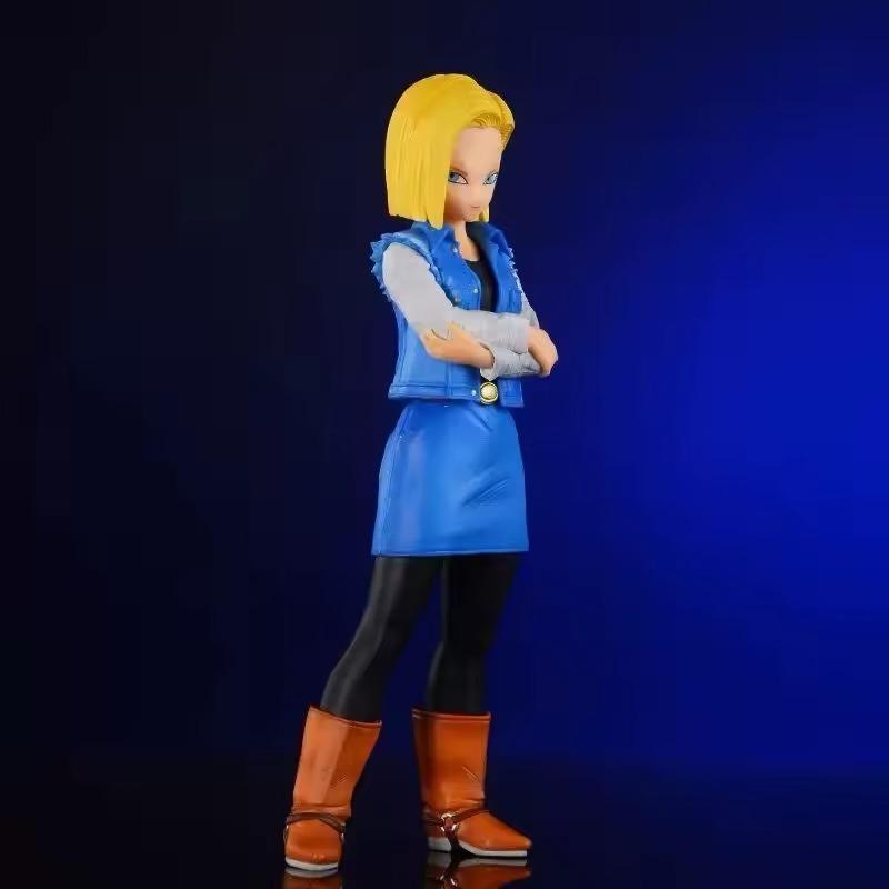 24 см Аниме Dragon Ball Z Андроид 17 18 Фигурка Андроид 18 ПВХ Фигурки Действия Коллекционная Модель Игрушка Для Детей Рождественские Подарки