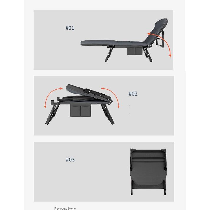 Складная кровать для обеденного перерыва, домашнее портативное кресло для отдыха на открытом воздухе, офисное многофункциональное складное кресло, простое кресло для отдыха
