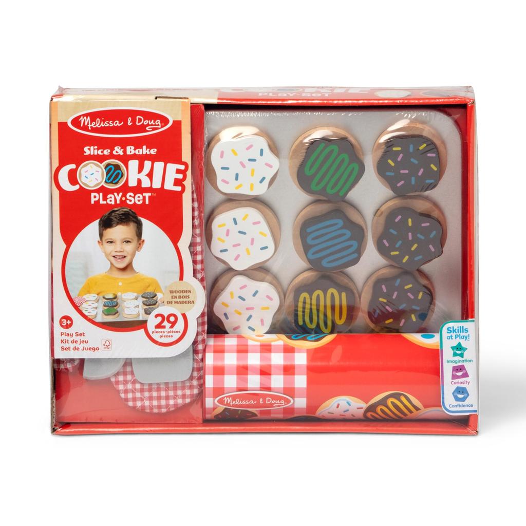 Melissa Doug Cookie Baking Pretend Play Pretend Candy Gift & Set, Play, Shop, Wooden, (MD4074)