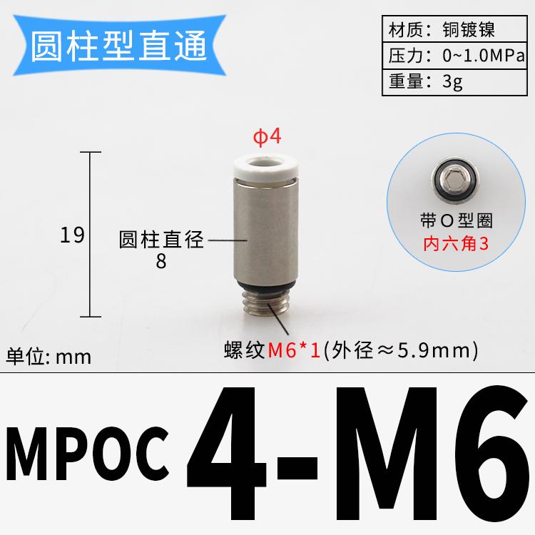 PC M3/4/5/6/8 1/8" 1/4" 3/8" BSP x 3 4 6 8 10 мм Трубка Латунь Пневматические Фитинги Быстроразъемное Соединение Для Цилиндра Компрессора