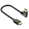 Высокоскоростной HDMI 2.0 Кабель Папа-Папа Шнур для HDTV с Углом 90 Градусов Поддержка 4K60Hz для Телевизоров Игровых Консолей Камер