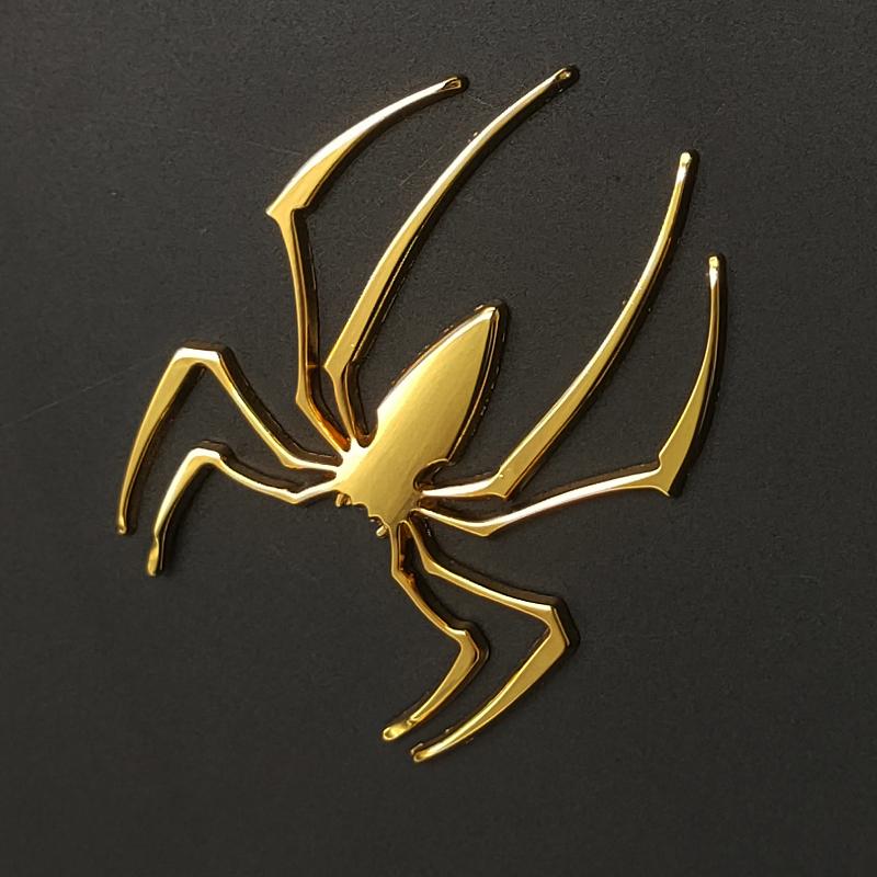 Universal 3D Metal Car Stickers Spider Car Logo Chrome Badge Auto Emblem Decal Car Styling Decoration Auto Exterior Accessories