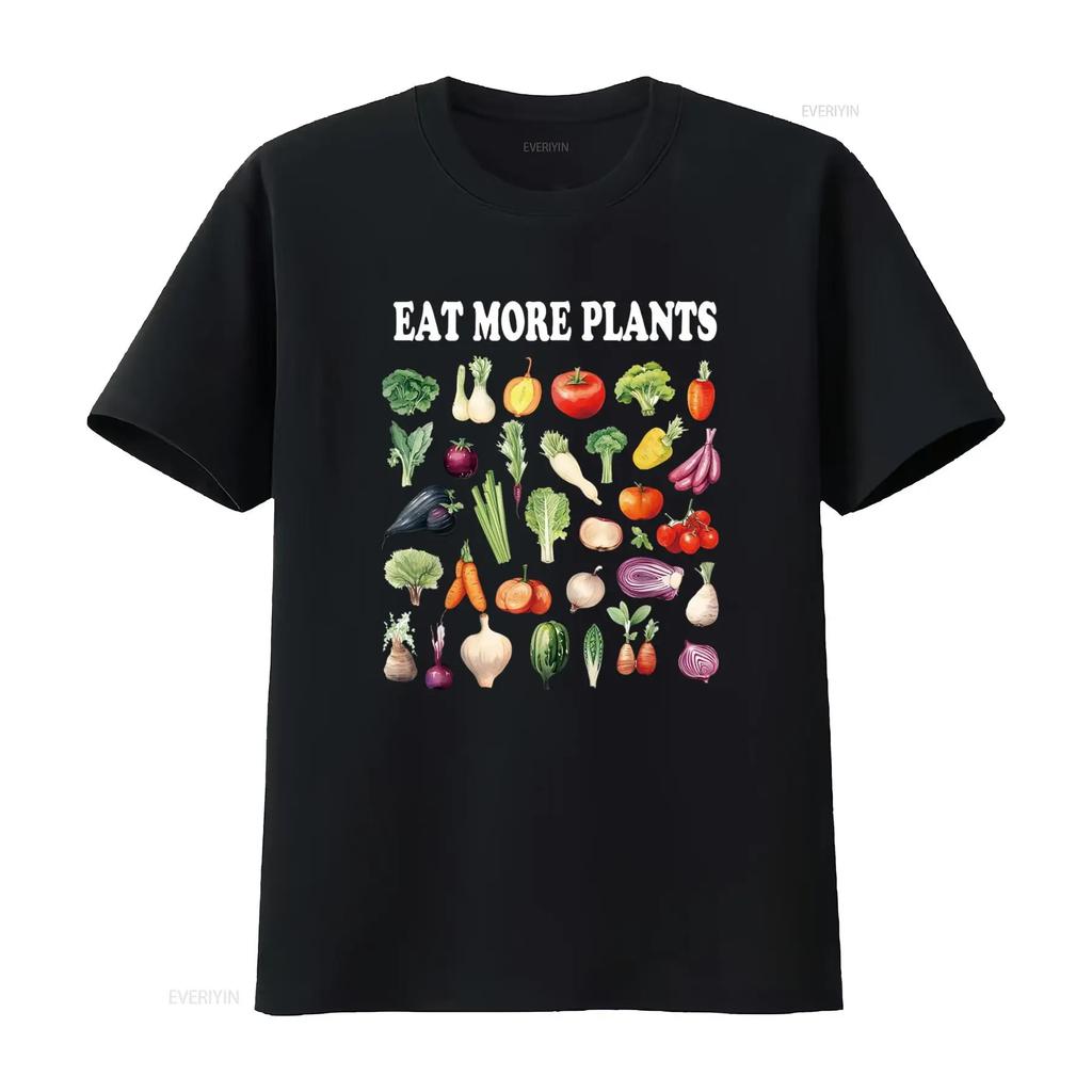 Eat More Plants Vegetables Botanical Gardening Retro T Shirt vintage Washed Comfortable designer clothes graphic Soft